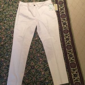Michael Kors pink-checked pants